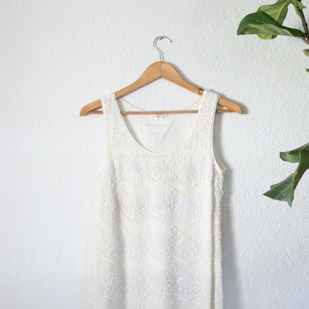 Renzo and Kai White Calypso Tank Top/Cami SZ: S